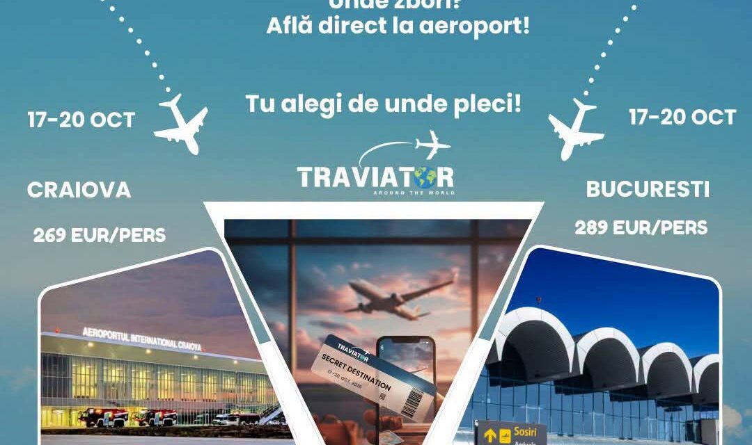 SECRET DESTINATION DUO: Îți faci bagajul. Ajungi la aeroport. Destinația o afli abia acolo.